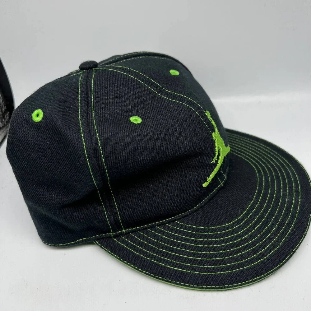 Air Jordan Neon Green 7‎ 5/8 Jumpman Hat Fitted Cap Men